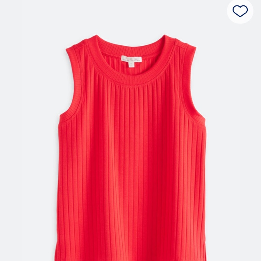 Nine Britton Vibrant Red Sleeveless Tank